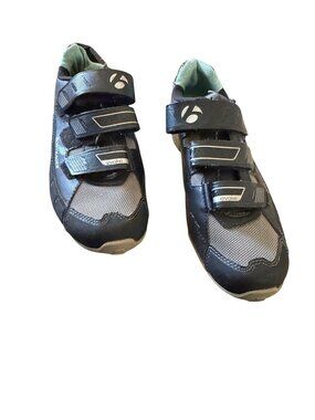 Bontrager Evoke Mountain Bike Shoes Black/Gray SPD Clip Womens Size  8.5 Good Co